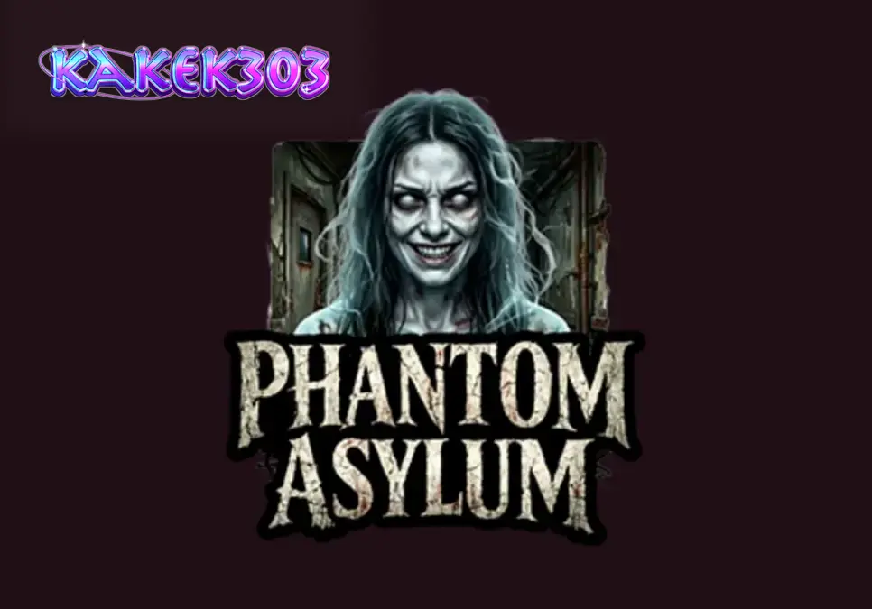 Tampilan visual slot Phantom Asylum dengan nuansa rumah sakit jiwa yang mencekam.